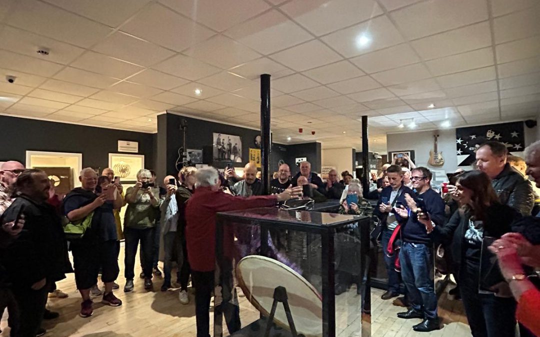 The Beatles first logo revealed at the Liverpool Beatles Museum